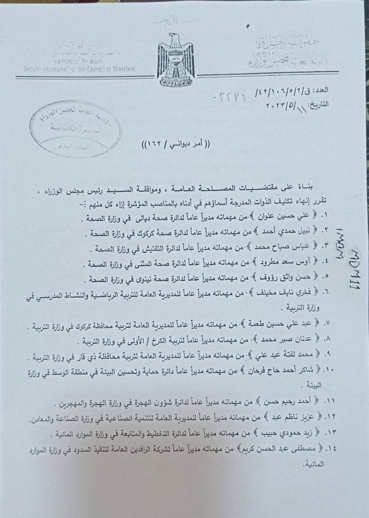 بالأسماء والوثائق السوداني يقيل 25 مديراً عاماً