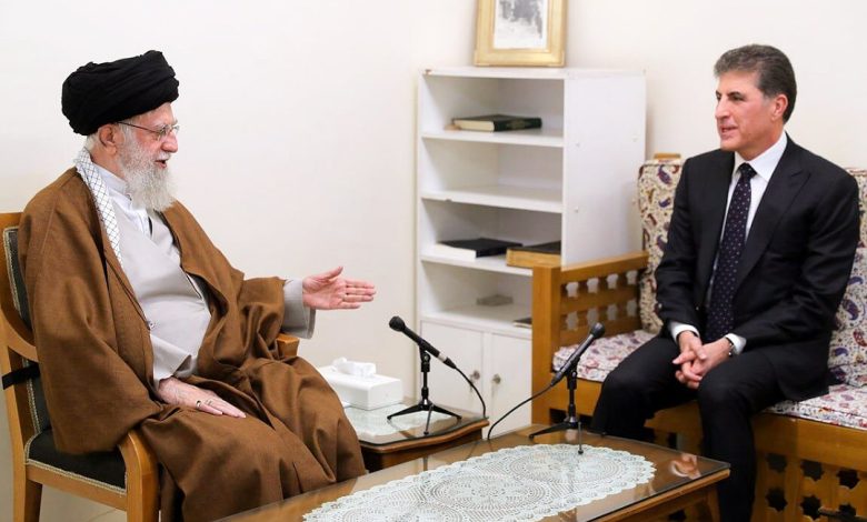 بارزاني والسيد الخامنئي يؤكدان على التعاون المشترك بين العراق وإيران