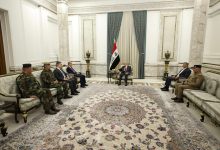 الرئيس رشيد يؤكد على رفع إمكانات البيشمركة وتطوير قدراتها القتالية