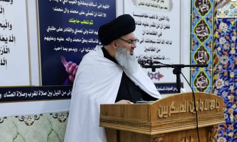 خطبة جمعة خور الزبير في البصرة بإمامة السيد صادق الياسري
