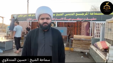موكب ممثلية المرجع اليعقوبي يختتم خدمته لزائري أربعينية الإمام الحسين في منفذ المنذرية