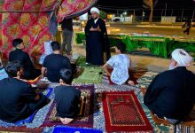 افتتاح موكب الوعي الحسيني في الكوت برعاية مكتب المرجع اليعقوبي لخدمة زائري الأربعين