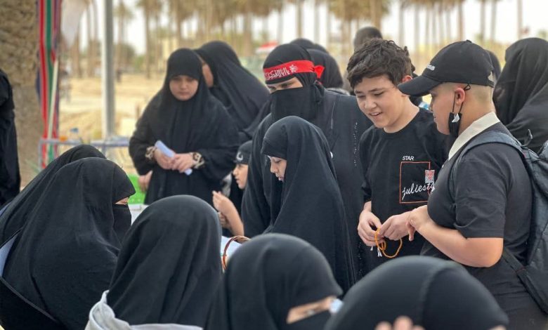 رساليات قضاء الحي يواصلن أنشطتهن التبليغية في مسيرة الأربعين
