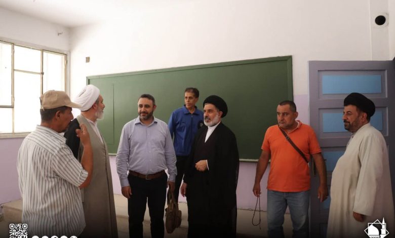 الهيئة العلمائية الإسلامية لأتباع أهل البيت (ع) في سوريا تتفقد منطقة تجمع مفرق حجيرة والقنيطرة