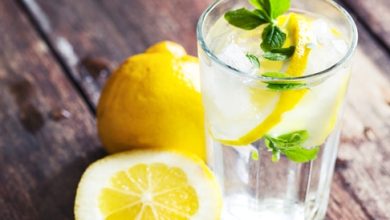 الماء بالليمون