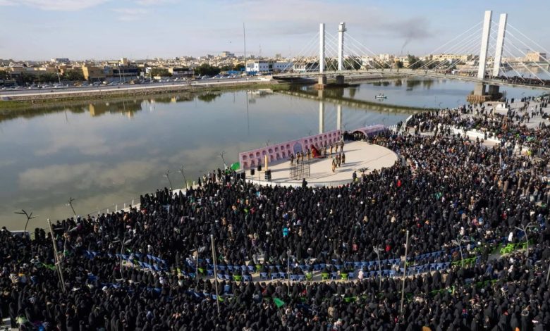 ذي قار تحيي ذكرى استشهاد الإمام الكاظم (ع) بتشييع رمزي وعرض مسرحي ومجالس عزاء