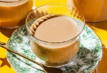 الشاي بالحليب