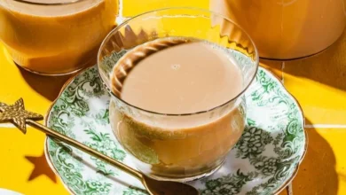 الشاي بالحليب