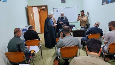 انطلاق امتحانات نهاية الفصل الأول في جامعة باقر العلوم (ع) الدينية في البصرة المركزي