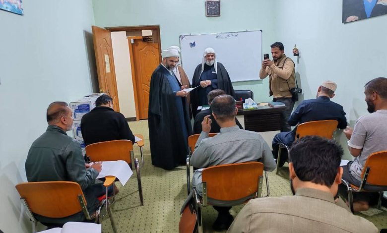 انطلاق امتحانات نهاية الفصل الأول في جامعة باقر العلوم (ع) الدينية في البصرة المركزي